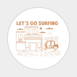 let,s go surfing Magnet